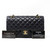 Chanel Classic Medium Double Flap Black Quilted Caviar with gold hardware-1653440665