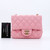 VAN CLEEF & ARPELS Chanel Classic Mini Square 21S Light Pink Quilted Lambskin with light gold hardware 