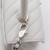 VAN CLEEF & ARPELS Chanel Small/Large Coco Handle 19K Iridescent White Chevron Caviar with shiny silver hardware 