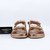 VAN CLEEF & ARPELS Chanel Velcro Dad Sandals 21C Iridescent Light Bronze  Lambskin 39 