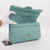 VAN CLEEF & ARPELS Chanel Classic Medium Double Flap 20C Tiffany Blue Quilted Caviar with light gold hardware 