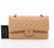 VAN CLEEF & ARPELS Chanel Classic Medium Double Flap Beige Quilted Caviar with gold hardware-1653441313 