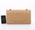 VAN CLEEF & ARPELS Chanel Classic Medium Double Flap Beige Quilted Caviar with gold hardware-1653441313 