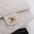 VAN CLEEF & ARPELS Chanel Classic Medium Double Flap 19B White Quilted Caviar with light gold hardware-1653441369 