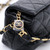 VAN CLEEF & ARPELS Chanel Small Hobo Bag 21S Black Crumpled Quilted Lambskin with brushed gold hardware 