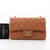 VAN CLEEF & ARPELS Chanel Classic Mini Rectangular 21P Dark Brown Caramel Quilted Lambskin with light gold hardware 