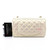 VAN CLEEF & ARPELS Chanel Classic Mini Rectangular 20B Iridescent Ivory Quilted Lambskin with light gold hardware 