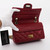 CHANEL Chanel Reissue 224 Double Flap 15A Red Quilted Calfskin with aged gold hardware 