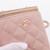 VAN CLEEF & ARPELS Chanel Vertical Vanity Case 21C Light Pink/Rose Clair Quilted Caviar with light gold hardware 