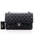 VAN CLEEF & ARPELS Partial Payment: Chanel Classic Jumbo Double Flap Black Quilted Caviar with silver hardware 