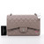 VAN CLEEF & ARPELS Chanel Classic Jumbo Double Flap 14B Beige/Taupe Quilted Caviar with silver hardware 