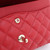 VAN CLEEF 
ARPELS Chanel Classic Small Double Flap 19B Red Quilted Caviar with light gold hardware-1653442519 