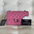VAN CLEEF & ARPELS Chanel Classic Mini Rectangular 21P Pink Quilted Lambskin with rainbow hardware 