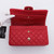 VAN CLEEF 
ARPELS Chanel Classic Medium Double Flap 19B Red Quilted Caviar with light gold hardware-1653442729 