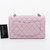 VAN CLEEF 
ARPELS Chanel Classic Small Double Flap 21S Light Pink Quilted Caviar with light gold hardware 