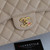VAN CLEEF & ARPELS Chanel Classic Jumbo Single Flap Beige Quilted Caviar with gold hardware 