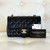 VAN CLEEF & ARPELS Chanel Classic Mini Rectangular 21A Black Quilted Lambskin with light gold hardware 