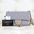 VAN CLEEF & ARPELS Chanel Mini Rectangular Flap Pearl Crush 21B Gray/Grey Quilted Lambskin with brushed gold hardware 