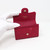 VAN CLEEF & ARPELS Classic Flap Card Holder 21A Dark Pink Quilted Caviar with light gold hardware 