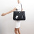 VAN CLEEF & ARPELS Chanel Large Classic Shopping Tote 17B Black Quilted Caviar with silver hardware 