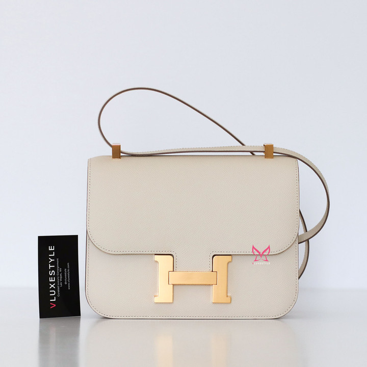 HERMES Hermes Constance 1-24 Craie Epsom Gold-plated Hardware 