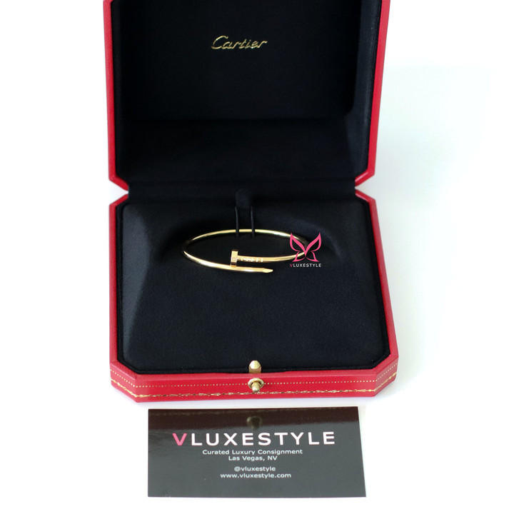 CHANEL Cartier 18K Juste Un  Clou Small Bracelet Yellow Gold 15 