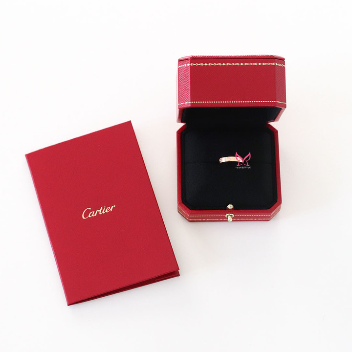 CARTIER Love Wedding Band 3.5mm 18K Rose Gold 51 