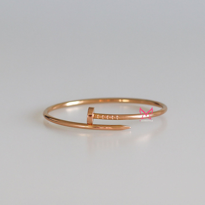 CARTIER Small Juste Un Clou Bracelet 18K Rose Gold 15 