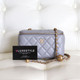 VAN CLEEF & ARPELS Chanel Pearl Crush Vanity Case 21B Gray Quilted Lambskin with brushed gold hardware 