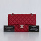 VAN CLEEF & ARPELS Chanel Classic Small Double Flap 17B Red Quilted Caviar with silver hardware-1653444965 