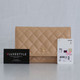 VAN CLEEF & ARPELS Chanel Classic Wallet on Chain Beige Quilted Caviar with gold hardware 