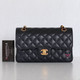 VAN CLEEF & ARPELS Chanel Classic Small Double Flap Black Quilted Caviar with gold hardware-1653446154 