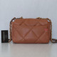 VAN CLEEF 
ARPELS Chanel Small/Medium Flap 21P Medium Brown/Caramel Lambskin with multi-tone hardware 