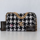 VAN CLEEF 
ARPELS Chanel Small/Medium 19 Flap 20S Houndstooth Tweed with multi-tone hardware 