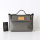 HERMES Hermes 24 24 21 Mini Evercolor Swift Gris Meyer with Gold hardware 