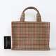 CELINE Celine Small Triomphe Cabas Thais In Tweed Calfskin Tote 