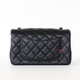 Mini Rectangular Flap 24S Black Quilted Lambskin Light Gold Hardware