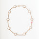 VAN CLEEF & ARPELS Vintage Alhambra Mother of Pearl 10 Motif Necklace 18K Yellow Gold 