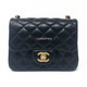 19S Classic Black Mini Square Lambskin with brushed gold hardware