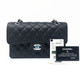 VAN CLEEF 
ARPELS Classic Small Black Quilted Caviar Double Flap with silver hardware 