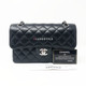 VAN CLEEF 
ARPELS Chanel Classic Small Black Caviar Double Flap with silver hardware 