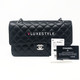 Chanel Classic Black Medium Quilted Double Flap Caviar with silver hardware