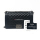 Chanel Le Boy Old Medium Black Quilted Caviar with ruthenium hardware