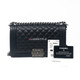 VAN CLEEF 
ARPELS Chanel Le Boy Old Medium Black Quilted Caviar with ruthenium hardware 