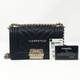VAN CLEEF 
ARPELS Chanel 19S Le Boy Small Black Chevron Caviar with shiny light gold hardware 