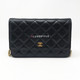 VAN CLEEF 
ARPELS Chanel Classic Wallet on Chain Black Quilted Caviar with gold hardware 
