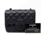 VAN CLEEF 
ARPELS Chanel 17S Mini Square So Black Quilted Calfskin with black shiny hardware 