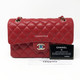 Chanel Classic Small 19B Red Caviar with light gold hardware