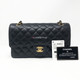 VAN CLEEF 
ARPELS Chanel Classic Black Quilted Caviar Medium Double Flap with gold hardware 