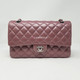 VAN CLEEF 
ARPELS Chanel Classic Medium Double Flap Iridescent Mauve Lambskin with silver hardware 